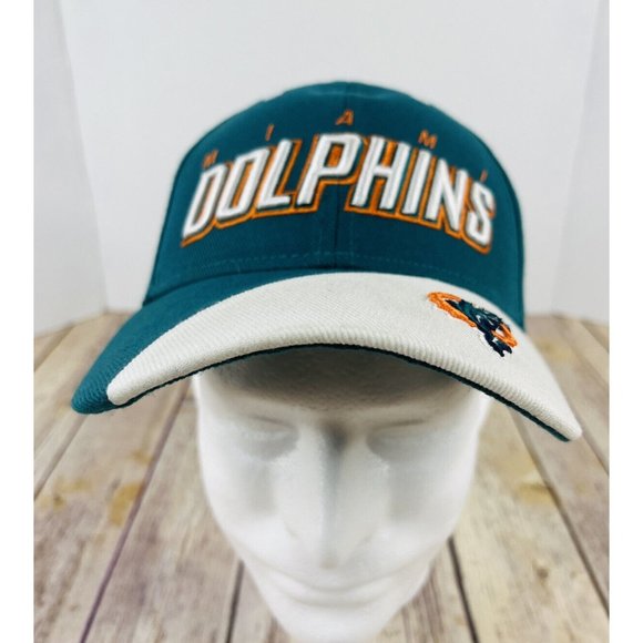 Reebok Miami Dolphins NFL One Size FITS ALL Turquoise White NEW - Picture 1 of 9